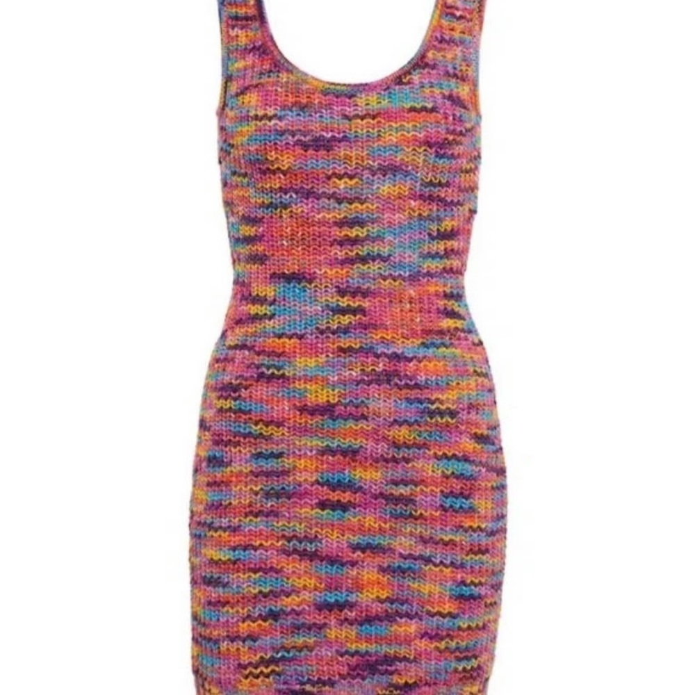 Multicolor Knit Women's Dress